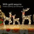 thumbnail image 4 of Decoración Iluminada De Navidad ANGGREK 3Pcs Light Up Reno Renos Formas 3D Decoración De Patio Al Aire Libre Luz Blanca Cálida, 4 of 7