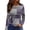 281#Hot Pink, variant on Sweaters for Women Long Sleeve Tops Round Neck Loose Casual Blouses Cyan 3XL