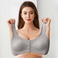 thumbnail image 7 of Everyday Bras for Women Woman Sports Bar Sports Bra for Big Busted Women Sports Bra for Running Sports Bras Women Womens Bras Push up Front Closure Long Lined Sports Bra Small Sports Bra Grey M, 7 of 7
