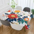 thumbnail image 2 of Yayeee Tablecloths 54" x 54" Rectangle Wrinkle Resistant Party Table Cover, Colorful Flowers Pattern, 2 of 8
