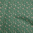 thumbnail image 1 of oneOone Cotton Poplin Green Fabric Jacobean Floral Dress Material Fabric Print Fabric By The Yard 56 Inch Wide, 1 of 5
