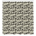 thumbnail image 3 of Ambesonne Flower Shower Curtain, Monochrome Spring Growth, 69"Wx70"L, Black and Beige, 3 of 3