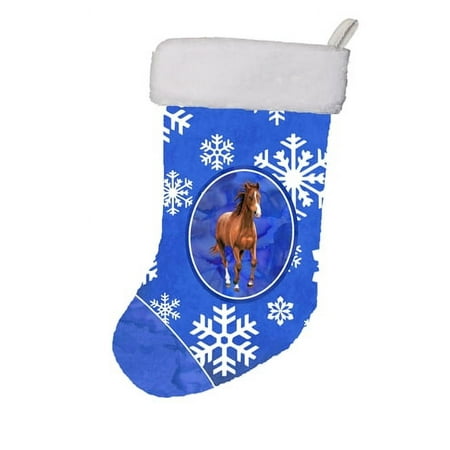 Horse Winter Snowflakes Holiday Christmas Stocking