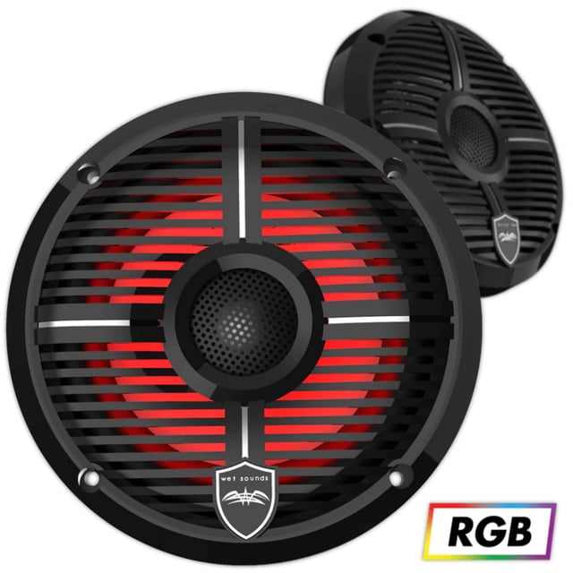 Bocinas Coaxiales Marinas Wet Sounds REVO 6 XW-B 200 Watts 6.5 Pulgadas 4 Ohms Color Negro Wet Sounds REVO6XWB