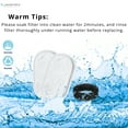thumbnail image 6 of NISPIRA PLWF003 PLWF006 Stainless Steel Cat Water Fountain Activated Charcoal Water Filter Kit Replacements with Spongies For Petlibro 67oz/2L 101oz/3L, Tomxcute 108oz/3.2L 135oz/4 L Pet, 12 Pack, 6 of 6