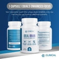 thumbnail image 4 of Clinical Effects Ideal Brain - Dietary Supplement for Nootropic Focus and Memory Support - 30 Capsules - B Vitamins, GABA, Alpha-GPC - Helps Support Mental Focus, and Optimal Brain Function, 4 of 7