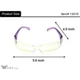thumbnail image 3 of G & F Products Clear Safety Goggles, Polycarbonate Lens, 99% UV-A Protection, Comfortable Fit, 12 Pack, 3 of 11