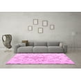 thumbnail image 3 of Ahgly Company Indoor Square Solid Pink Modern Area Rugs, 5' Square, 3 of 4