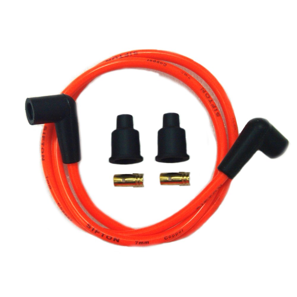 Orange Copper Core 7mm Spark Plug Wire Kit,for Harley Davidson,by V