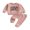 Pink, variant on Toddler Kids Girl Winter Outfit 6 12 18 24 Months 2T 3T 4T Letter Print Long Sleeve Sweatshirt Solid Elastic Waist Long Pants 2 Piece Clothing Set