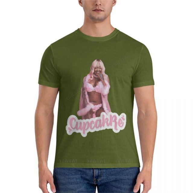 Camiseta de manga corta para hombre camisa básica de cupcakKe ropa de verano