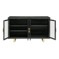 thumbnail image 7 of Steve Silver Yves Modern 60" Width Sideboard, Charcoal Black, 7 of 7