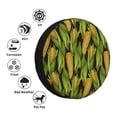 thumbnail image 4 of Sikiie Corn 2 PVC Leather Spare Tire Wheel Cover Spare Tire Cover, for Car Truck SUV Camper Trailer Universal Fit(14-17in)-15 inch, 4 of 6