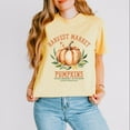 thumbnail image 2 of Harvest Market Pumpkins Local Organic - Women's Boxy Crop Top Graphic T-Shirt, 2 of 13