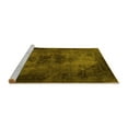 thumbnail image 2 of Ahgly Company Machine Washable Indoor Square Persian Yellow Bohemian Area Rugs, 7' Square, 2 of 4