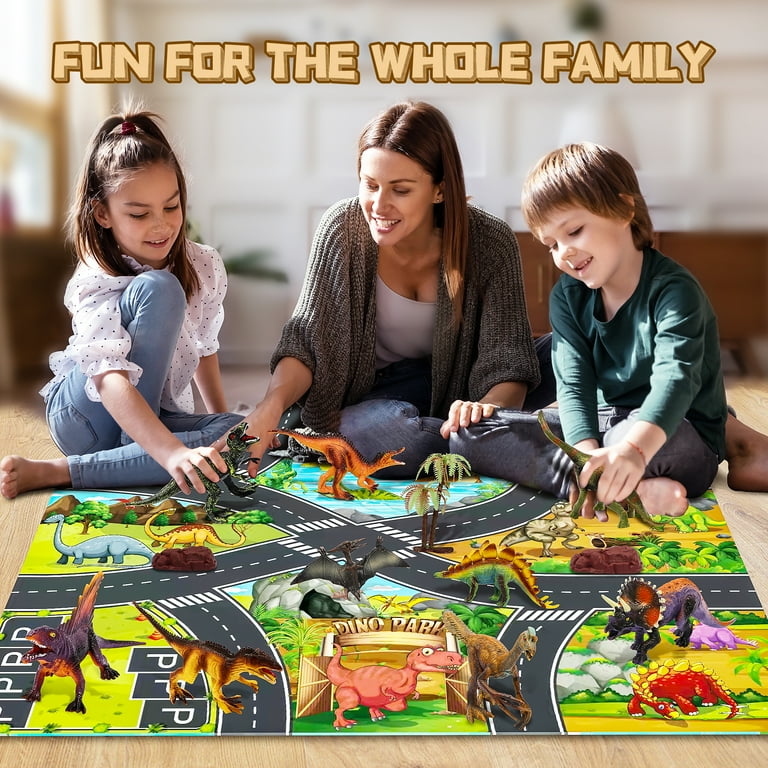 DINOBYTES Carner | Action Figure Articulated Dinosaur With Helet And