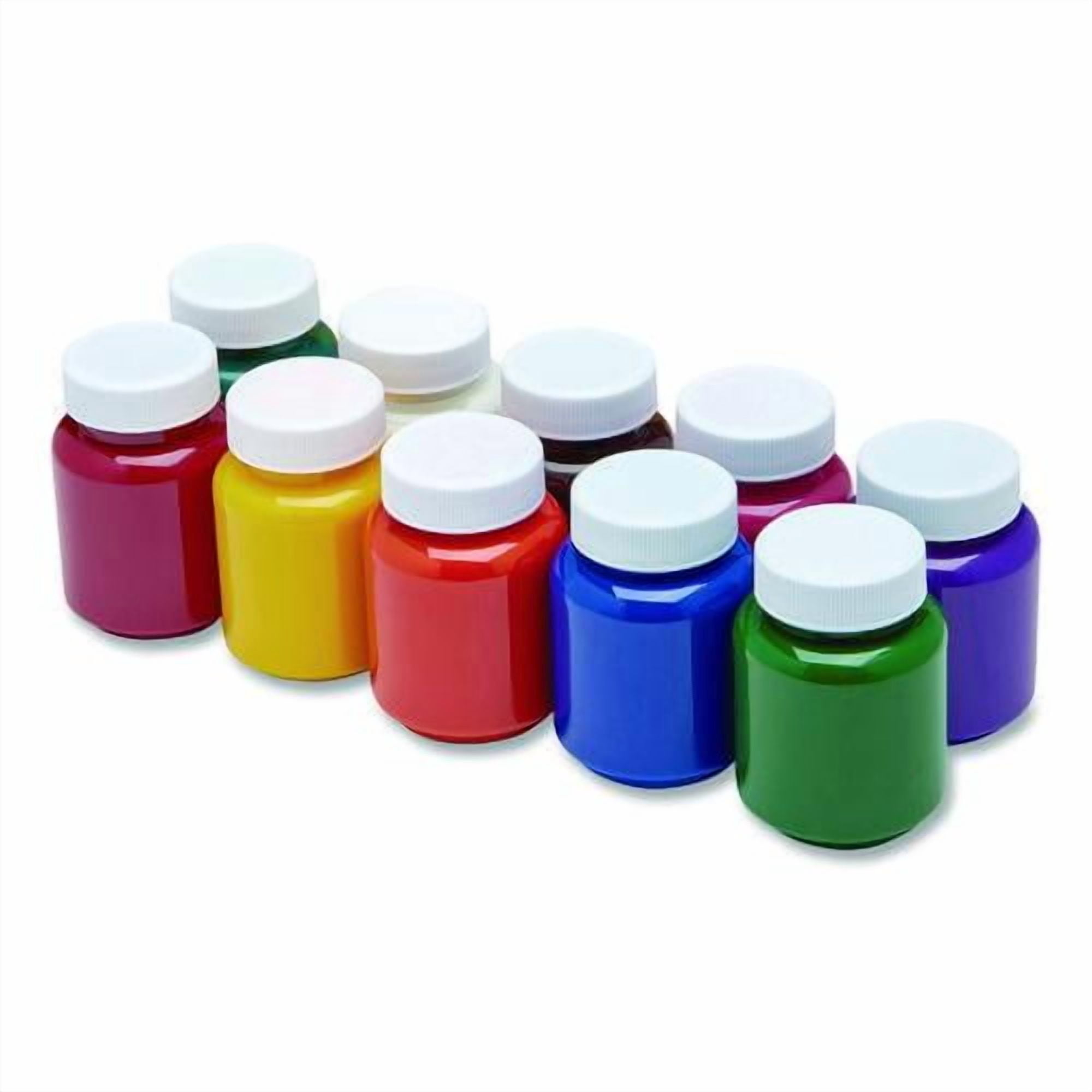 Washable Project Paints, 10 Assorted Colors, 2 oz Bottles, 10/Pack | Bundle of 2