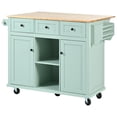 thumbnail image 6 of Homy Casa Multi-Purpose Rolling Utility Cart with Drop-Leaf Tabletop, Adjustable Storage Racks, and Wheels, 6 of 8