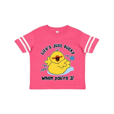 

Inktastic Life s Ducky 3rd Birthday Gift Toddler Boy or Toddler Girl T-Shirt
