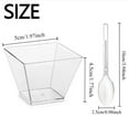 thumbnail image 3 of 100/50Pack 2OZ Mini Dessert Cups Spoon Style Without Spoon Style For Party Small Plastic Dessert Cups For Kitchen Dessert Shoote, 3 of 8