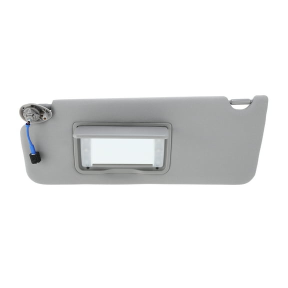 Left Driver Side Sun Visor Fit for Honda Pilot 2009 2010 2011 2012 2013 2014 2015 ,with Vanity Light Makeup Mirror Gray, Replaces No.83280-SZA-A01ZA