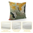 thumbnail image 4 of Shiartex Throw Pillow Cover Japanese Beautiful Kimono of Illustrations Japan Asia Crane Decorative Throw Pillow Cushion Case for Home Couch Living Room Bed Sofa Car s Pillowcase White, 4 of 5