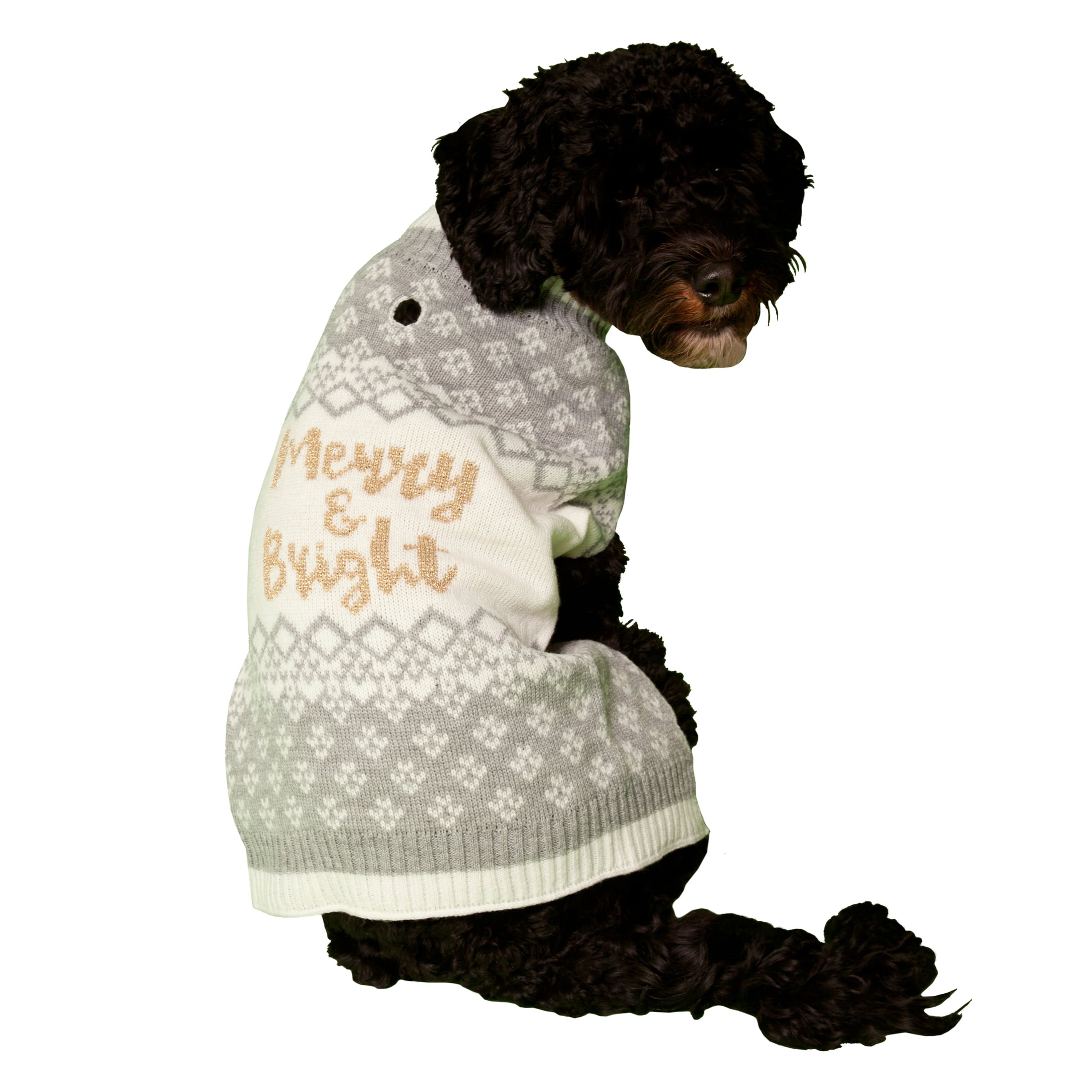 Vibrant Life Holiday Merry & Bright Fr Isle Dog Sweater
