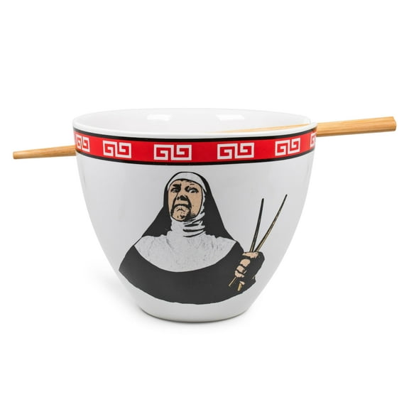 Bowl Bop Ramen Sister Nun Japanese Dinner Set | 16-Ounce Ramen Bowl, Chopsticks