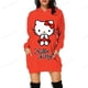 thumbnail image 3 of Sudaderas con capucha de anime japonés, vestidos para mujer, sudaderas con estampado de Hello Kitty, sudaderas con bolsillos largos de otoño, tops casuales para mujer, 3 of 5