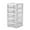 D#0, variant on Clear Plastic Desktop Organizer Drawer Multi Layer Stationery Cosmetic Storage Box Transparent Small Drawer for Desk Organize Office Study or Bedroom Clutter