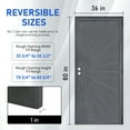 thumbnail image 3 of Grisham  Steel Security Door,36'' x 80'' Steel Security Screen Doors (810 Black), 3 of 6