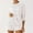 White, variant on LYMAYTER Women's Knit Two-Piece Half Sleeve Top & Shorts Swimsuit Coverup Hollow Out Beach Outfits