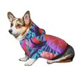 thumbnail image 7 of Disketp Digital Flamingo Vibrant Art Dog Hoodie Dog Clothes with Hat, Pet Winter Clothes Warm Hoodies Coat for Small Dogs-Large, 7 of 7