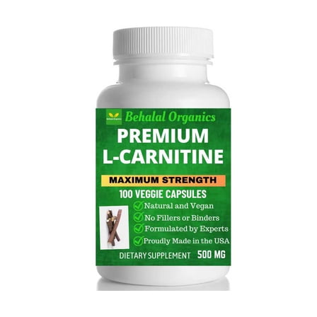 L-Carnitine 100 Quick vegan Capsules - 500mg Per Capsule