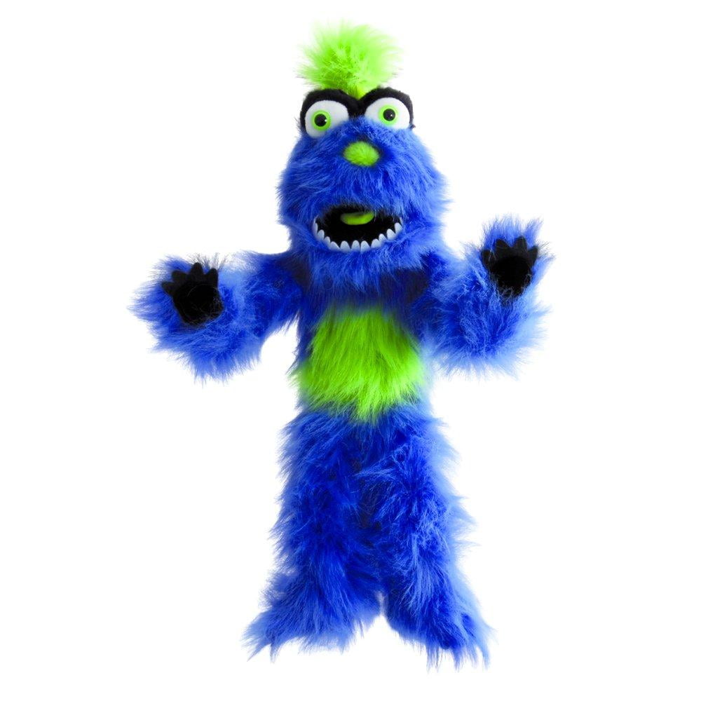 Blue Monster Hand Puppet, Big, Bright, Hairy and very scary - just like ...