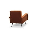 thumbnail image 5 of Nuevo Fabric and Metal Occasional Chair in Matte Rust Orange and Matte Black, 5 of 5
