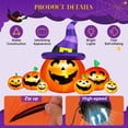 thumbnail image 7 of Yexmas 7.5FT Halloween Inflatable Pumpkin,Halloween Blow Ups with Witch Hat for Party Yard, Garden, Lawn, Indoor Outdoor Halloween Decor, 7 of 7