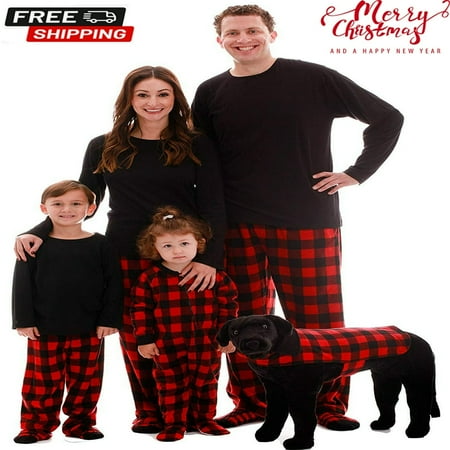 Matching Family Pajamas Buffalo Plaid Walmart