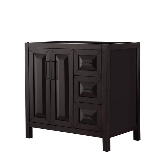 Wyndham Collection WCV252536SEBCXSXXMXX Daria 35" Single Free Standing Vanity Cabinet Only