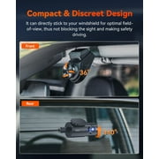 Vantrue 2.7K Dual Dash Cam, STARVIS 2 HDR, 1440P 60FPS, GPS, Voice Control, 24/7 Parking, 512GB Max
