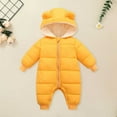 thumbnail image 2 of KVPLBQFD Baby Tracksuit Toddler Boy and Onesie for Boys Girl Long-sleeved Hooded down Cotton One-piece Crawling Suit with Extra Pile for 0 to 18 Months 5t Boy Clothes, 2 of 4