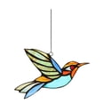 thumbnail image 2 of Colgante de Colibrí, Atrapasueños de Vidrio de Colores, Panel de Ventana de Vidrio de Colores, Decoración de Ventana, 2 of 5