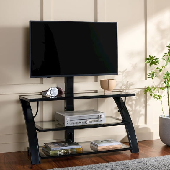 SEI Aiden 3-In-1 Flat Panel Media TV Stand