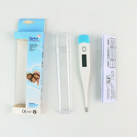 Cocobaby 10pcs Digital LCD Oral Thermometer for Adults Kids Babies Fever Testing Oral Armpit or Rectal Temperature Reading