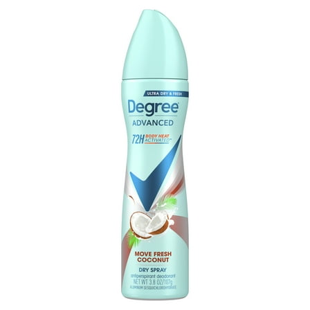 Degree Antiperspirant Spray Coconut & Hibiscus, 3.8 OZ
