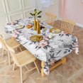 thumbnail image 5 of Pioneer Flower Floral Print Pattern Rectangle Tablecloth 60"x120",Waterproof Polyester Rectangle Table Cloth, Wipeable Spillproof Polyester Tablecloth for Dining, Camping, Indoor and Outdoor, 5 of 6