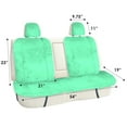 thumbnail image 4 of FH Group Doe16 Fluffy Faux Rabbit Fur Rear Car Seat Cushion, for Most Cars, Trucks, SUVs or Vans - Mint, 4 of 7