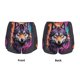 thumbnail image 3 of Balery Colorful Wolf Head A Pantalones cortos deportivos para mujer con forro y dos bolsillos, elásticos, para entrenamiento, gimnasio, yoga-XX-Large, 3 of 7