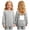 A Grey, variant on Girls Halloween Sweatshirt Crewneck Long Sleeve Cartoon Ghost Graphic Top Breathable Pullover Tops Gray 1-2 Years
