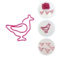 thumbnail image 1 of unbranded 50Ud Clips De Papel Animal Con De Pollito En Hierro Color Rosado Para Oficina Y Organización Creativa, 1 of 8